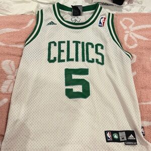 Adidas Celtics Jersey in White and Green